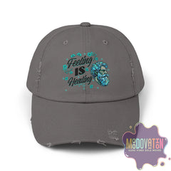 Stoic Feeling Is Healing – Unisex Distressed Vintage Hat - MOODOVATION