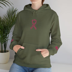 Pink Ribbon Awareness Hoodie, Unisex Sweatshirt for Fundraising, Breast Cancer Awareness Month, Inspirational Gift, Cozy Jumpsuit