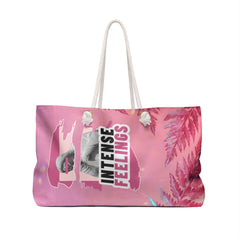 Intense Feelings – Pink Weekender Tote Bag