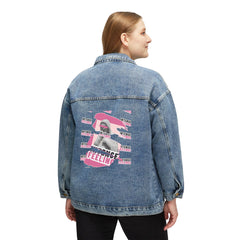 Intense Feelings - Women's Pink Print Denim Jacket