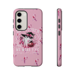 In October We Wear Pink Tough Phone Case – Breast Cancer Awareness