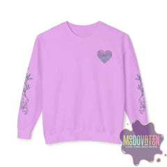 Feeling Is Healing Heart-print Unisex Lightweight Crewneck Sweater - Spring Edition Moodovation