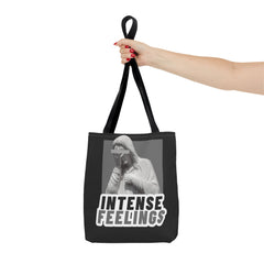 Intense Feelings Tote Bag - Grey Print