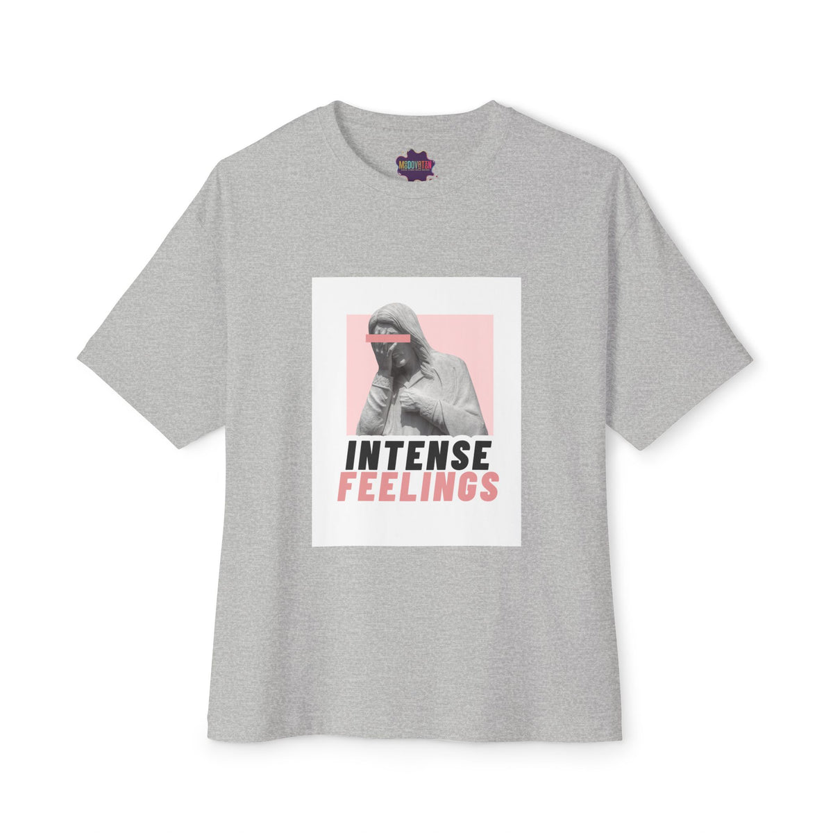 Intense Feelings – Rose Pink Print Unisex Oversized Tee