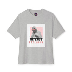 Intense Feelings – Rose Pink Print Unisex Oversized Tee