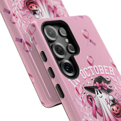 In October We Wear Pink Tough Phone Case – Breast Cancer Awareness
