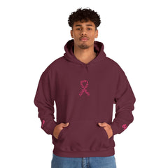Pink Ribbon Awareness Hoodie, Unisex Sweatshirt for Fundraising, Breast Cancer Awareness Month, Inspirational Gift, Cozy Jumpsuit