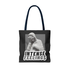 Intense Feelings Tote Bag - Grey Print