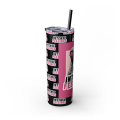 Intense Feelings - Pink Print Skinny Tumbler