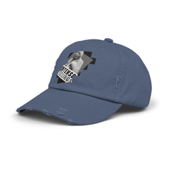 Intense Feelings - Grey Print Vintage Distressed Hat