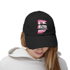 Intense Feelings - Pink Print Vintage Distressed Hat