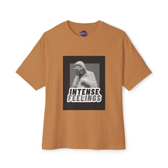 Intense Feelings – Grey Print Unisex Oversized Tee