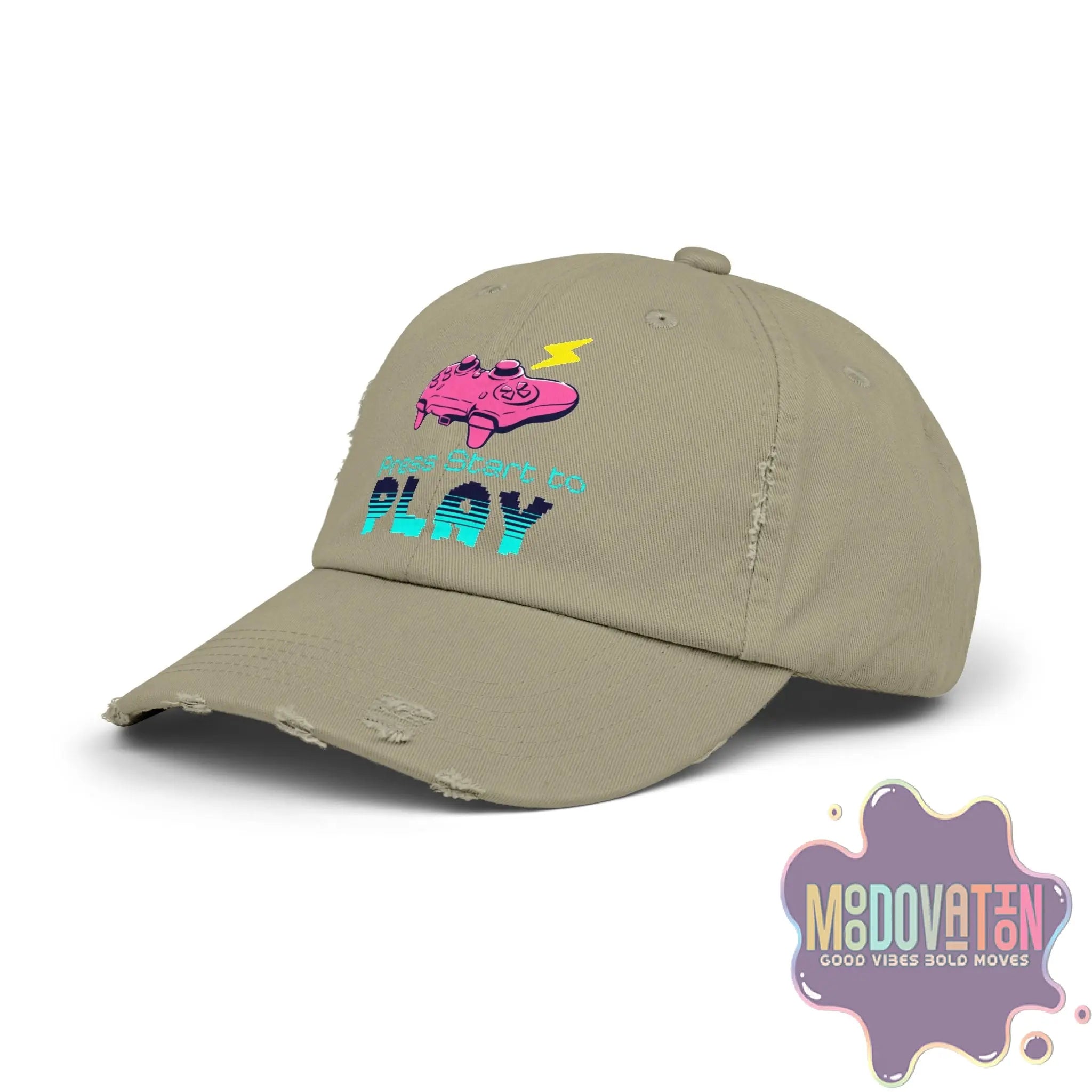 Game Over - Unisex Distressed Vintage Hat - MOODOVATION