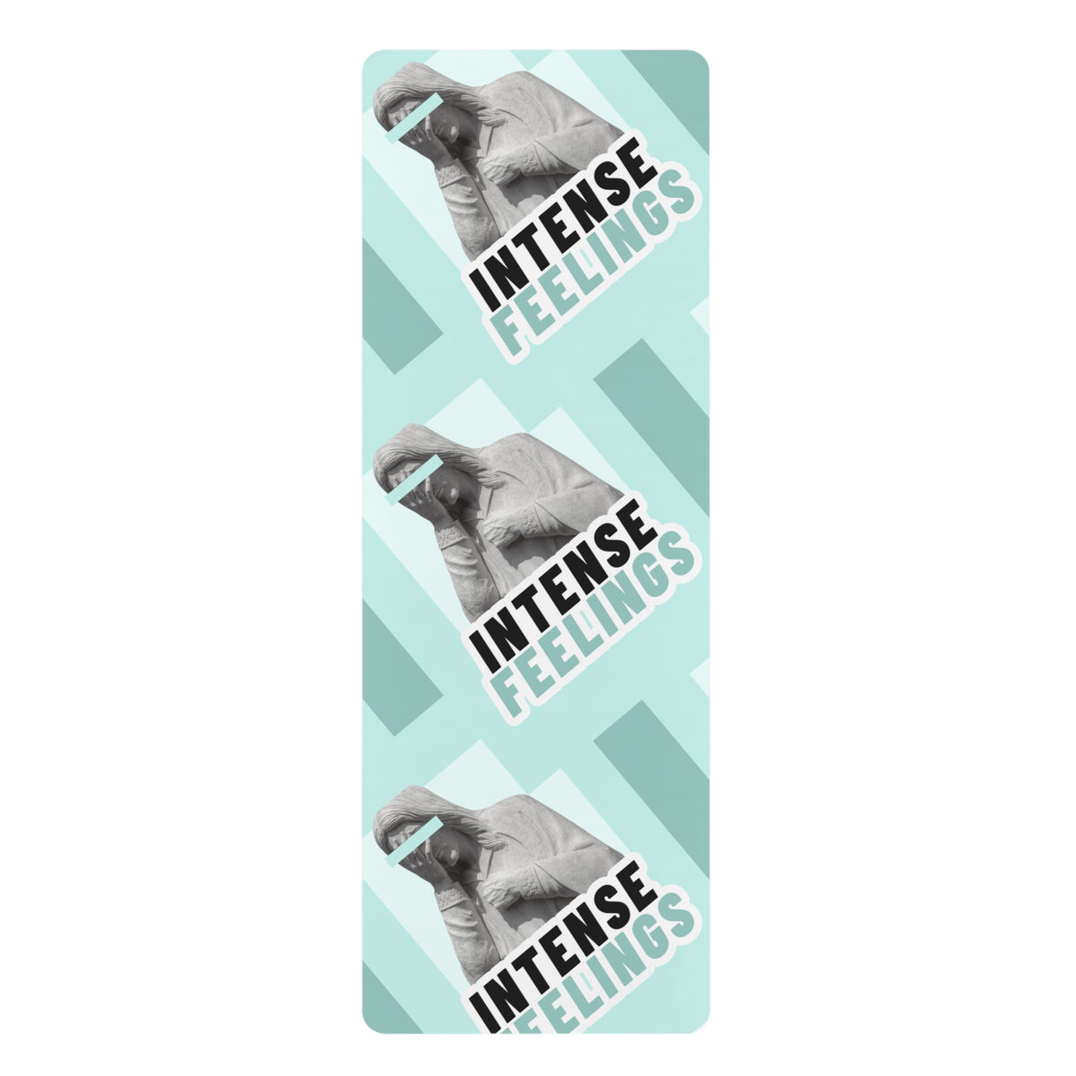 Intense Feelings – Grey Premium Rubber Yoga Mat