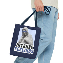Intense Feelings Tote Bag - Navy Print