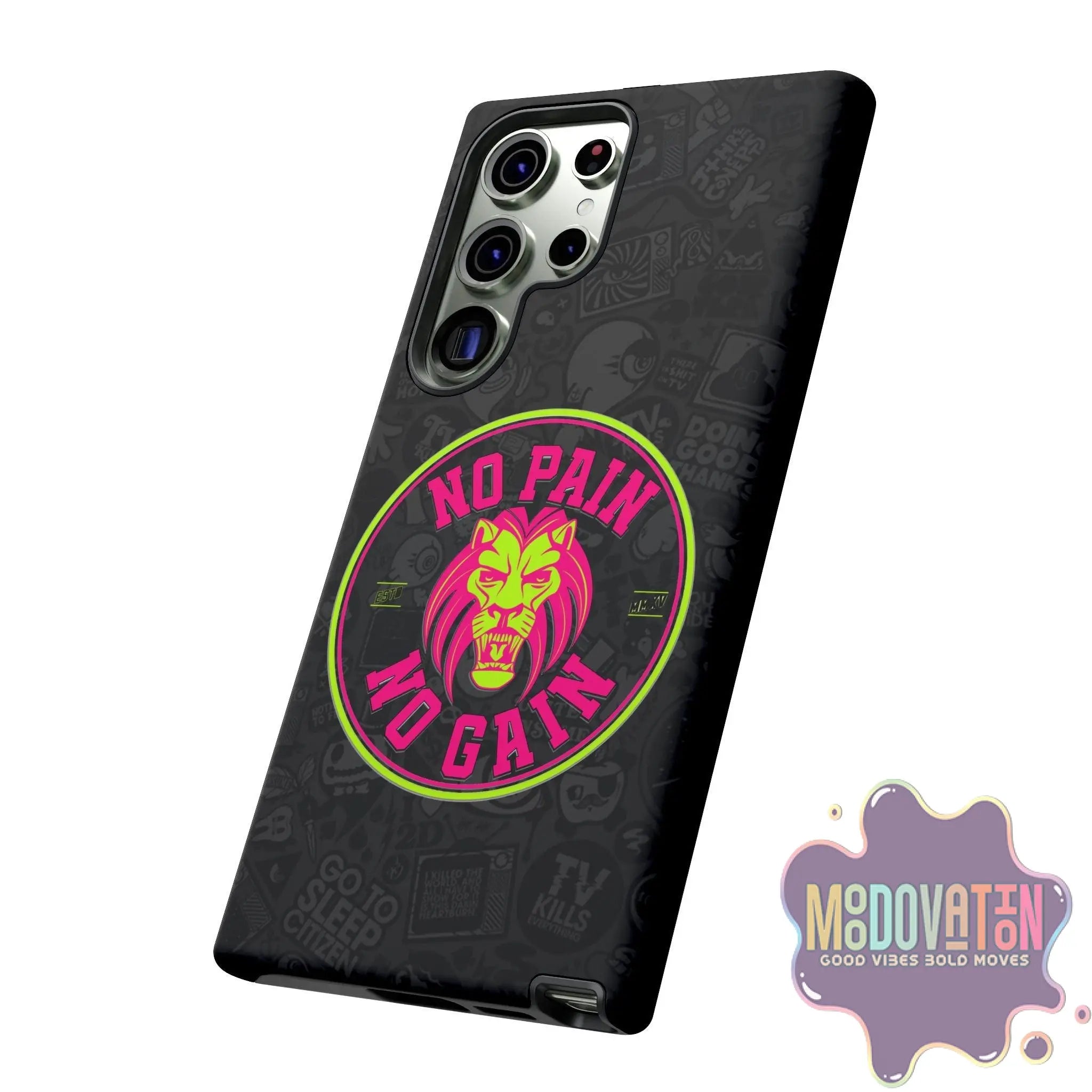 No Pain No Gain Phone Case - Black - MOODOVATION