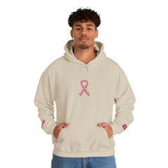 Pink Ribbon Awareness Hoodie, Unisex Sweatshirt for Fundraising, Breast Cancer Awareness Month, Inspirational Gift, Cozy Jumpsuit