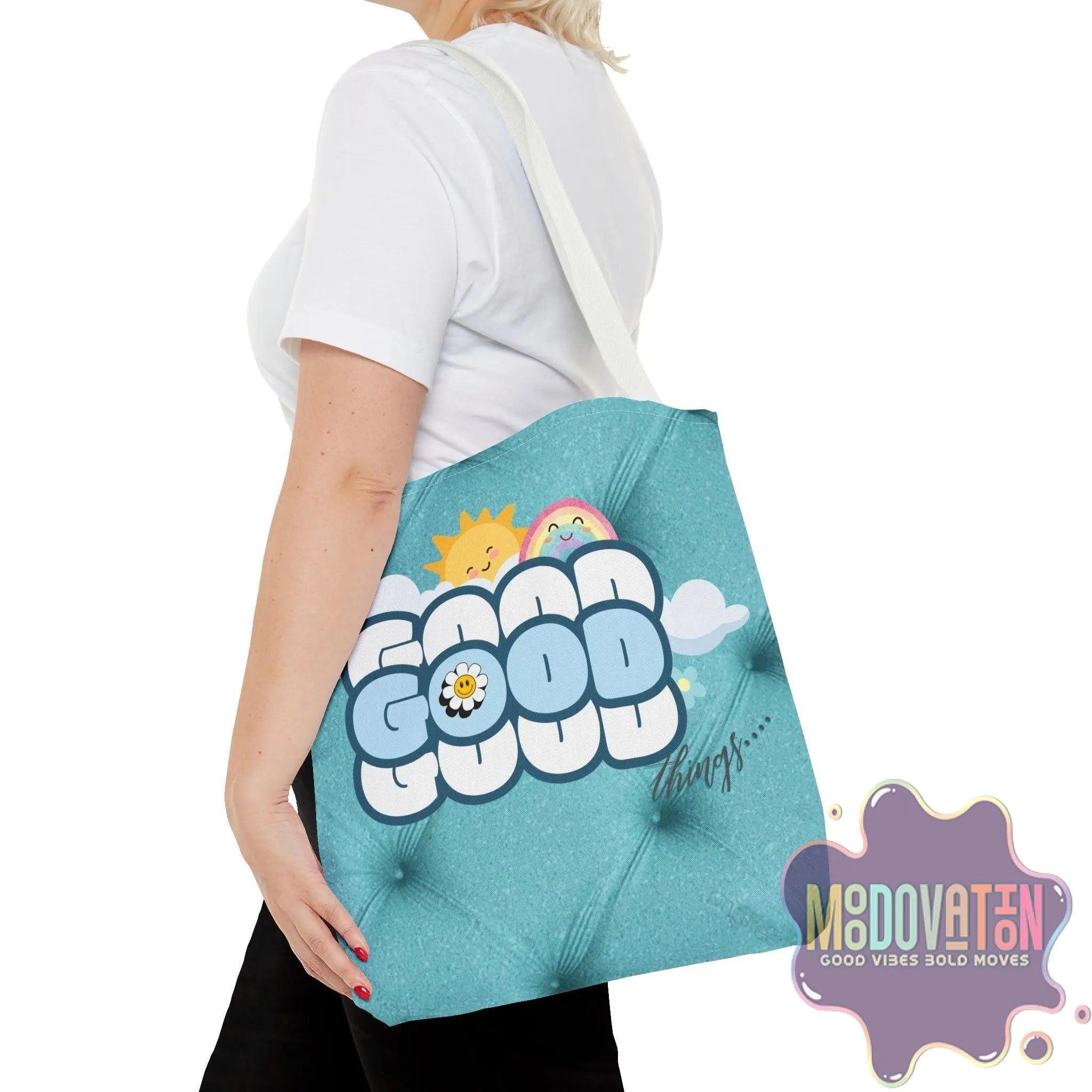Good Things Tote Bag - Teal - MOODOVATION