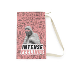 Intense Feelings - Black/Rose Pink Laundry Bag