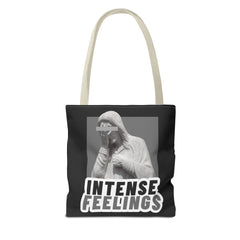 Intense Feelings Tote Bag - Grey Print