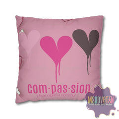 Compassion Faux Suede Square Pillowcase - MOODOVATION