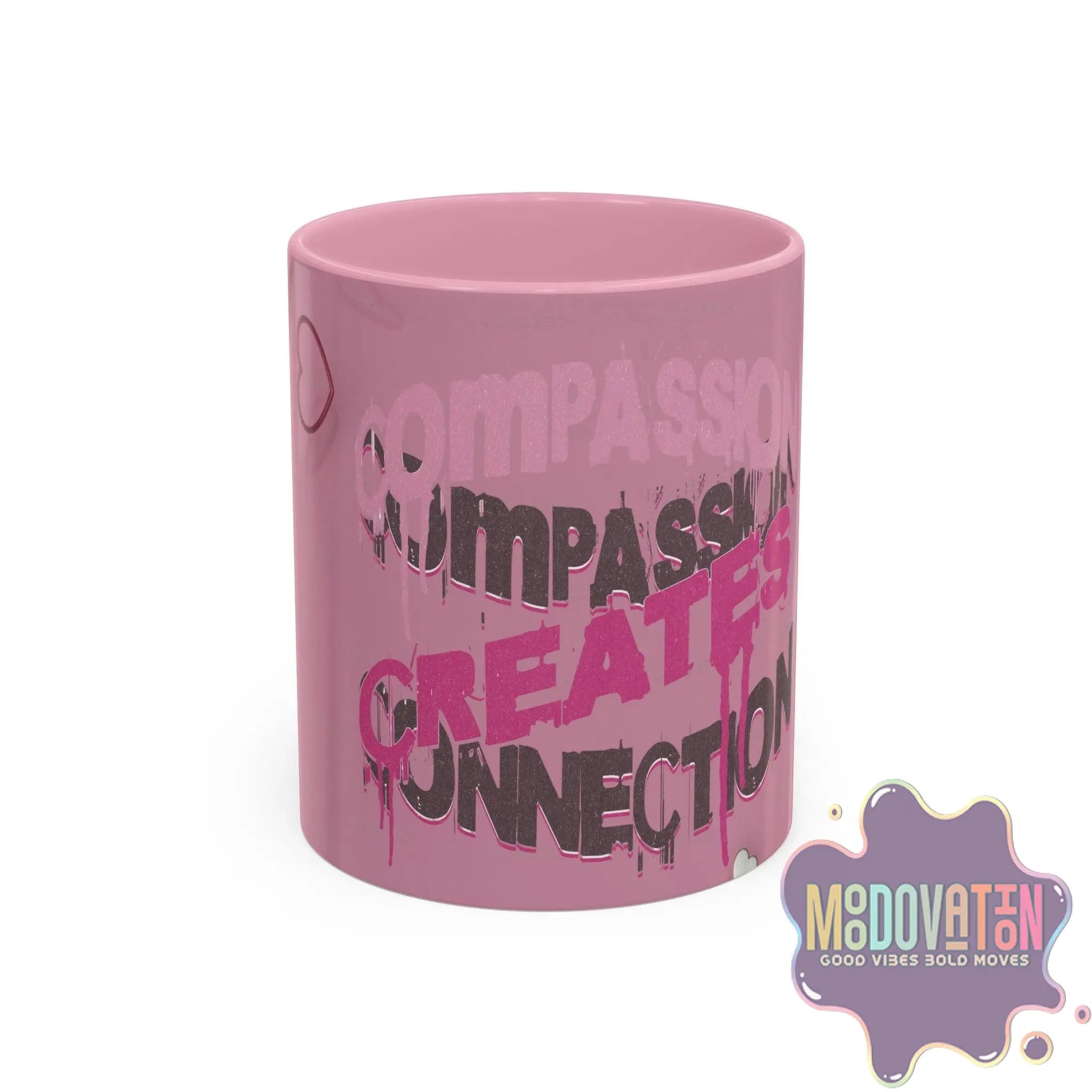 Compassion Creates Connection Coffee Mug (11oz, 15oz) - MOODOVATION