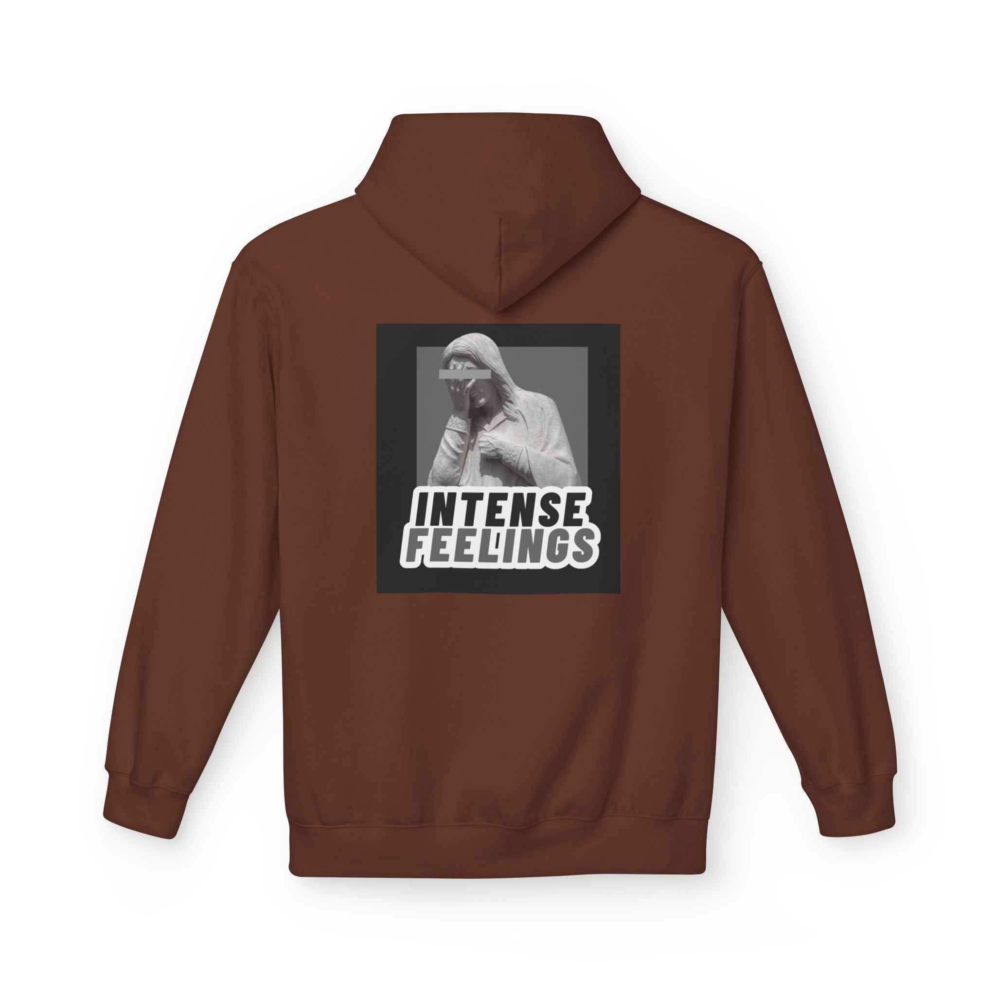 Intense Feelings Unisex Midweight Hoodie - Grey Print