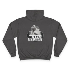 Intense Feelings Champion Unisex Hoodie - Grey Print