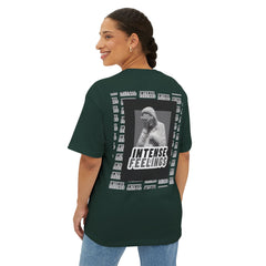Intense Feelings – Grey Print Unisex Oversized Tee