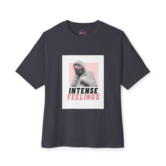 Intense Feelings – Rose Pink Print Unisex Oversized Tee