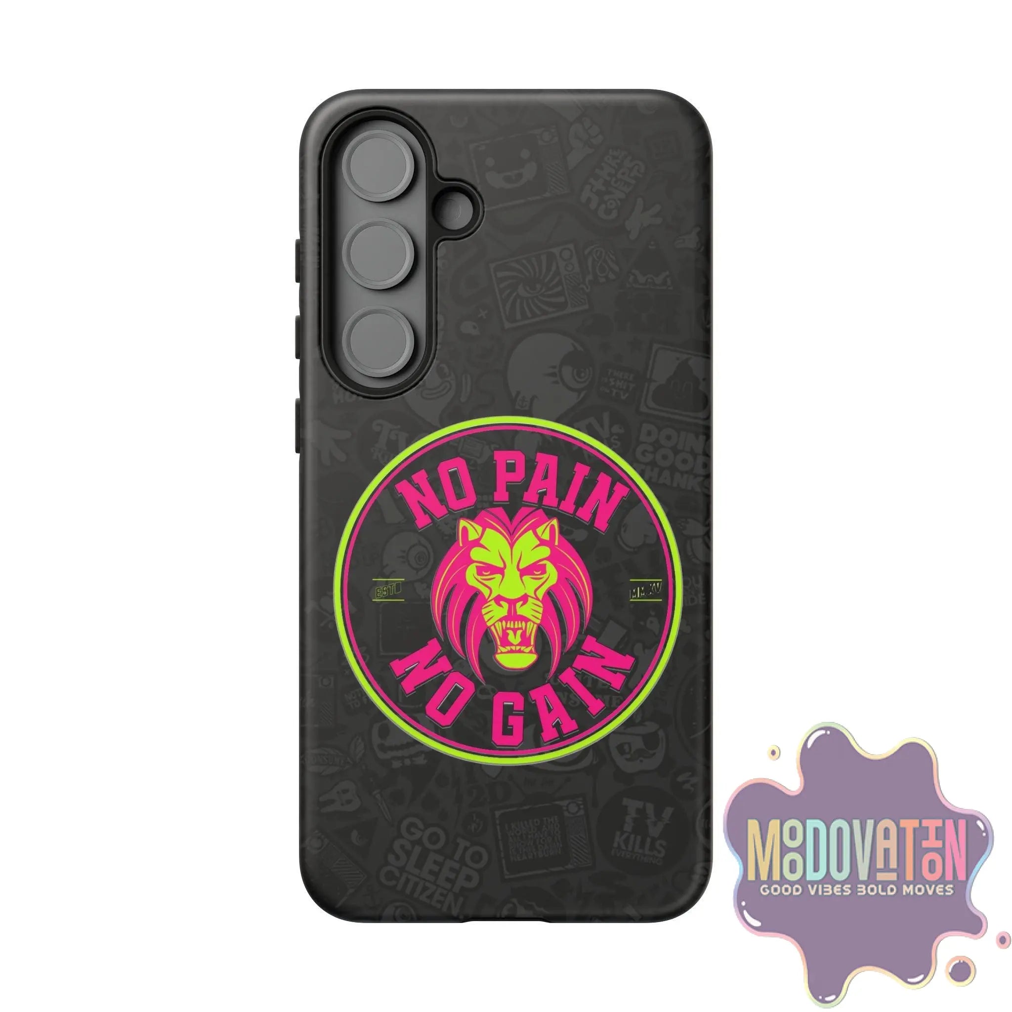 No Pain No Gain Phone Case - Black - MOODOVATION