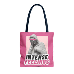 Intense Feelings Tote Bag - Pink Print