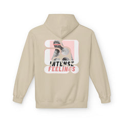 Intense Feelings Unisex Midweight Hoodie - Rose Pink Print