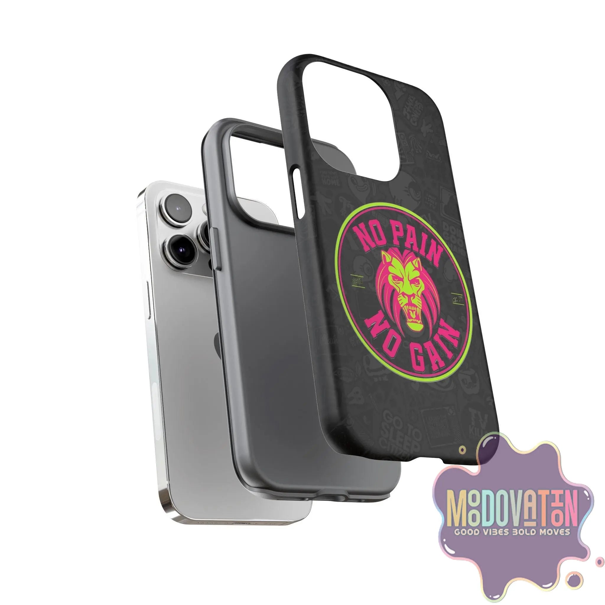 No Pain No Gain Phone Case - Black - MOODOVATION