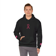 Pink Ribbon Awareness Hoodie, Unisex Sweatshirt for Fundraising, Breast Cancer Awareness Month, Inspirational Gift, Cozy Jumpsuit