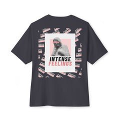 Intense Feelings – Rose Pink Print Unisex Oversized Tee