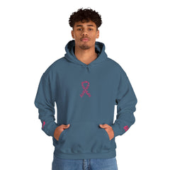 Pink Ribbon Awareness Hoodie, Unisex Sweatshirt for Fundraising, Breast Cancer Awareness Month, Inspirational Gift, Cozy Jumpsuit