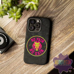 No Pain No Gain Phone Case - Black - MOODOVATION