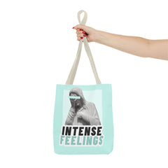 Intense Feelings Tote Bag - Cyan Print