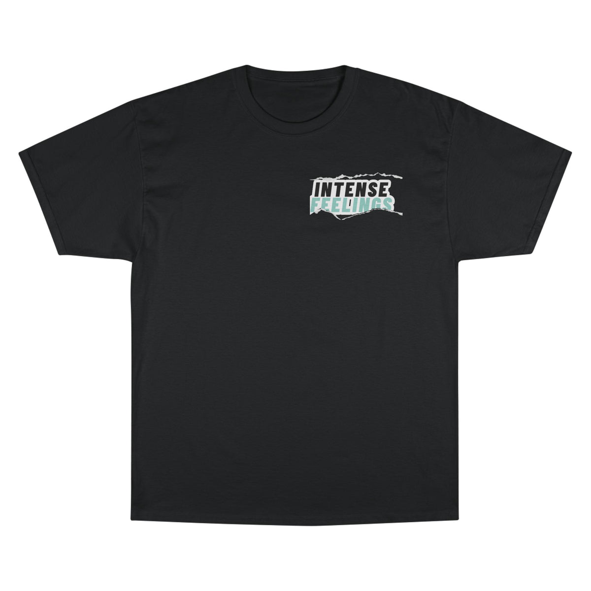 Intense Feelings - Cyan Print Unisex Champion T-Shirt