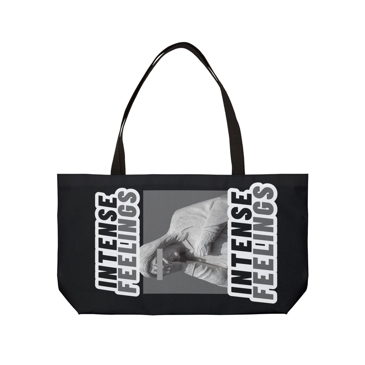 Intense Feelings Weekender Tote Bag - Grey Print