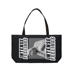 Intense Feelings Weekender Tote Bag - Grey Print