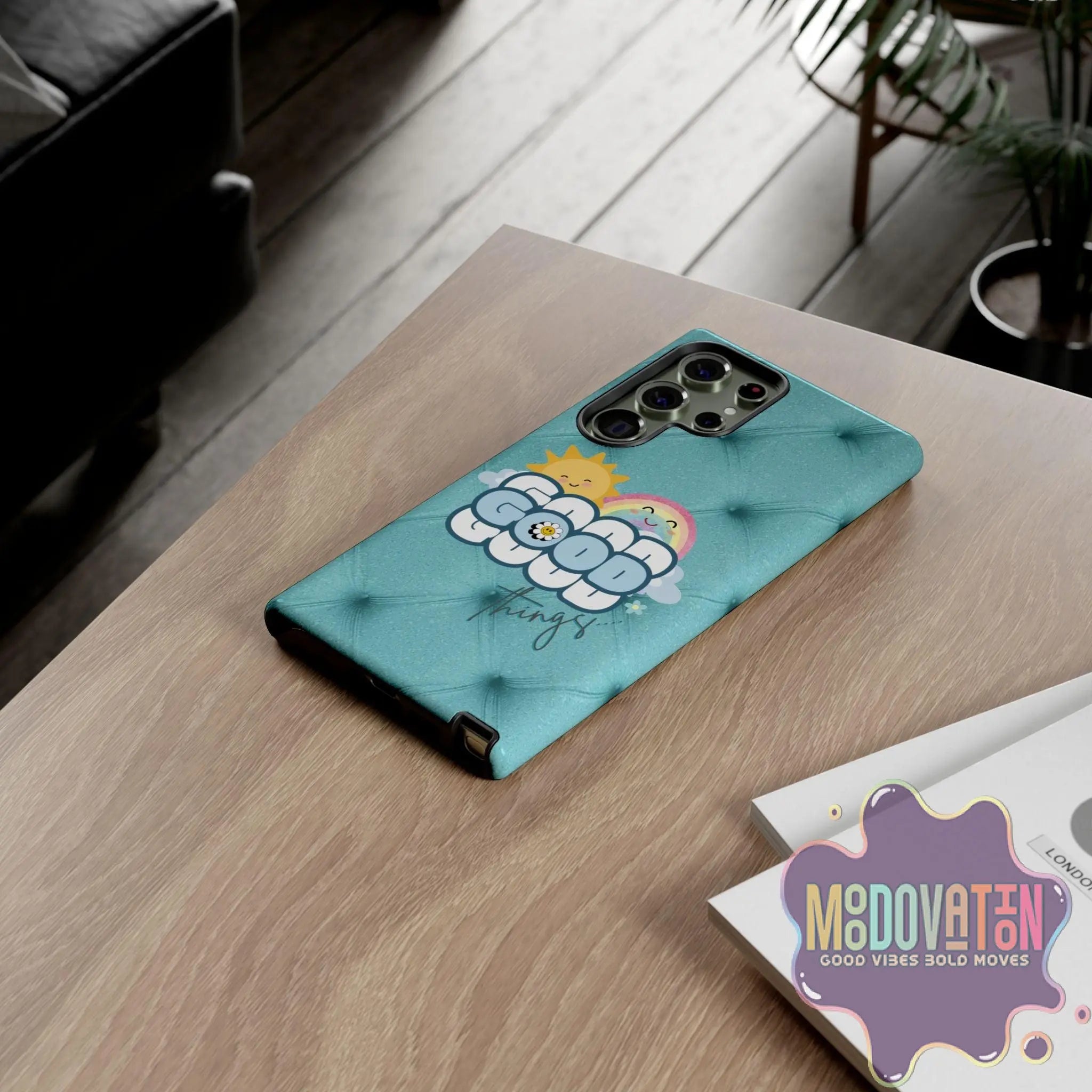 Good Things Phone Case - Teal - MOODOVATION