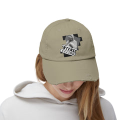 Intense Feelings - Grey Print Vintage Distressed Hat