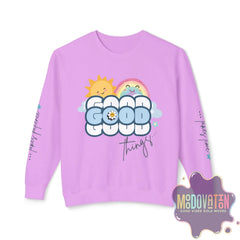 Good Things Unisex Lightweight Crewneck Sweatshirt - Spring Edition Moodovation