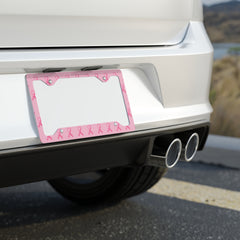 Breast Cancer Awareness Metal License Plate Frame