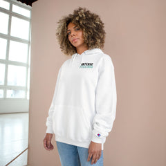 Intense Feelings Champion Unisex Hoodie - Cyan Print