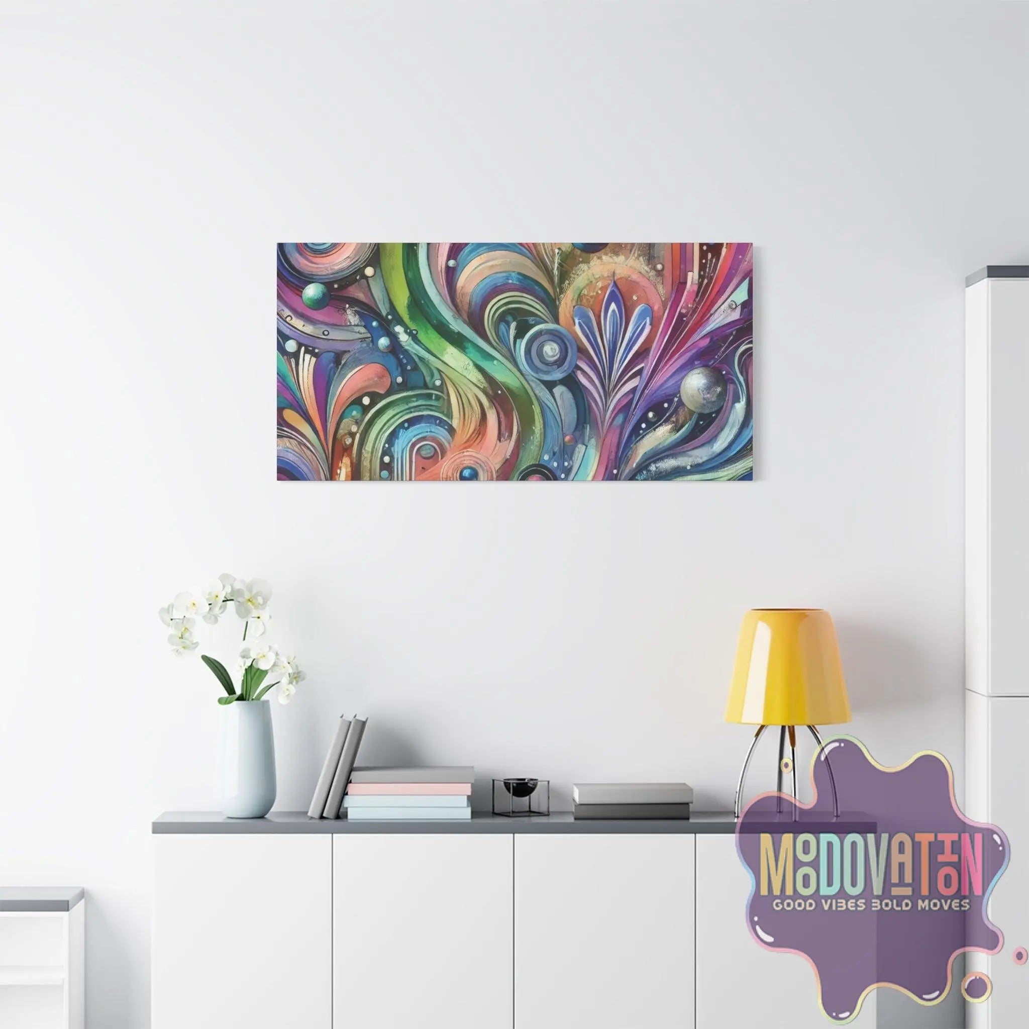 Celestial Crescendo Matte Canvas - MOODOVATION