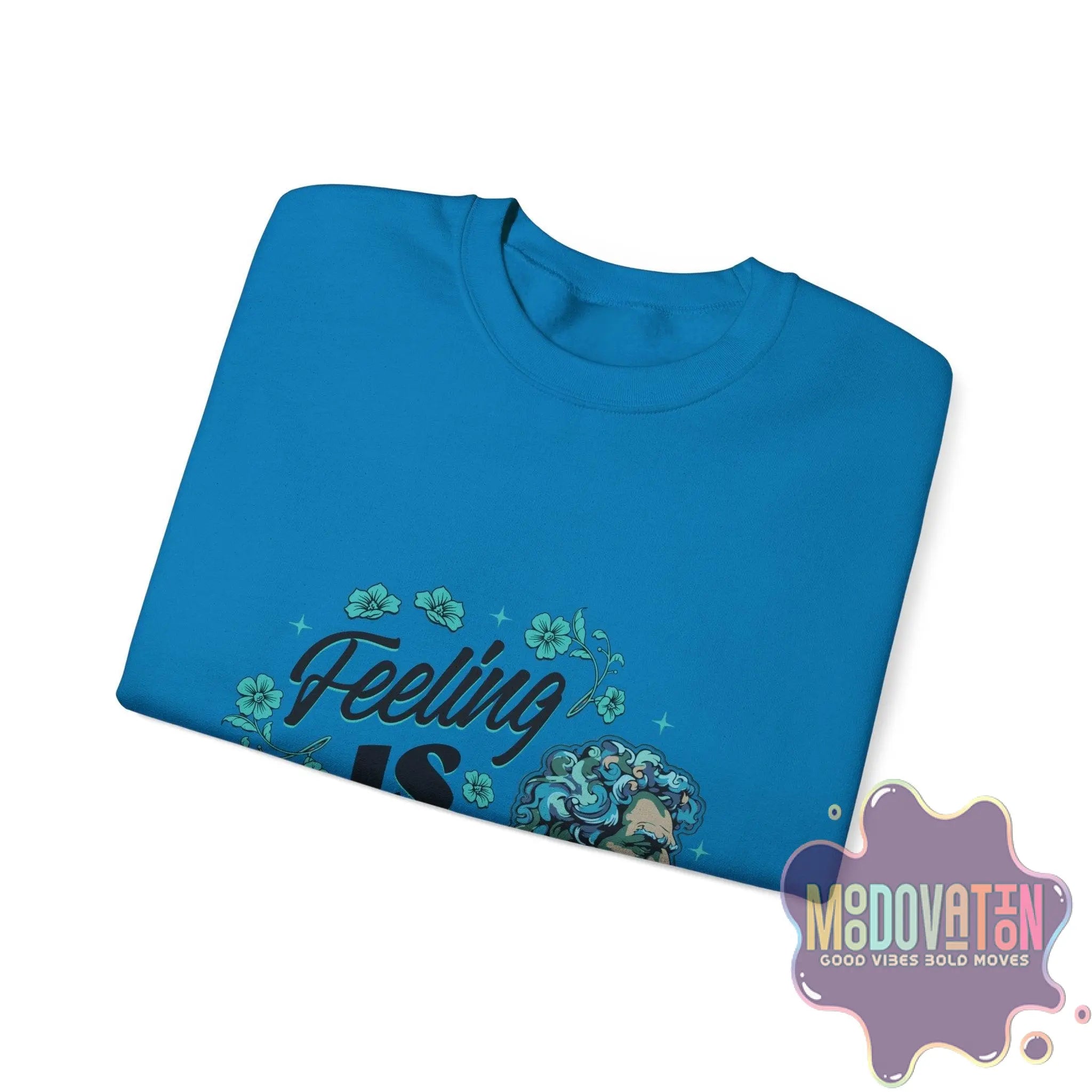 Feeling Is Healing Unisex Heavy Blend Crewneck Sweatshirt - MOODOVATION