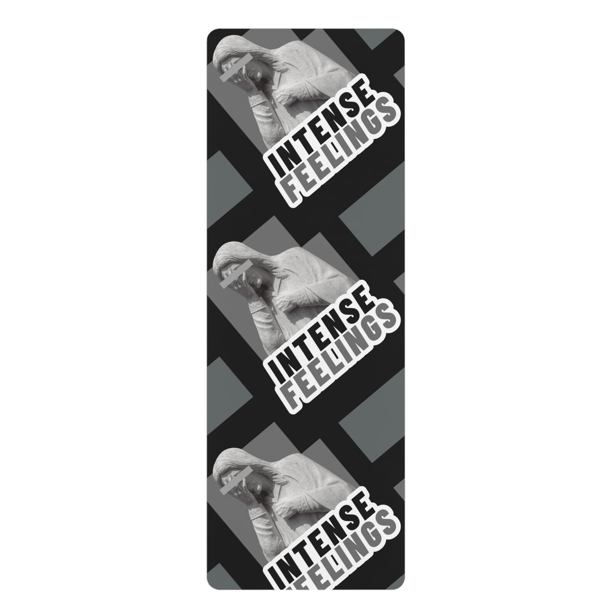 Intense Feelings – Grey Premium Rubber Yoga Mat